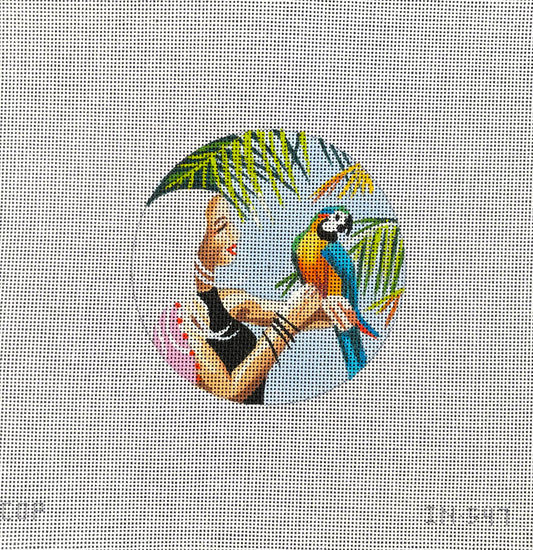 Girl with Parrot  IN547