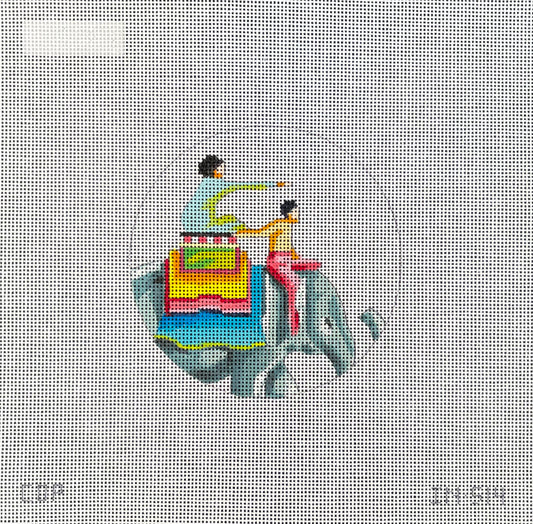 Couple On Elephant  IN514