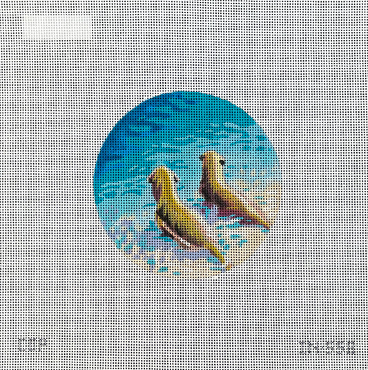Dogs In Water  IN558