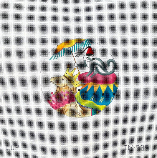 Camel & Monkey with Umbrella  IN535