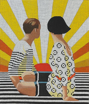 Art Deco Sunrise  PE131