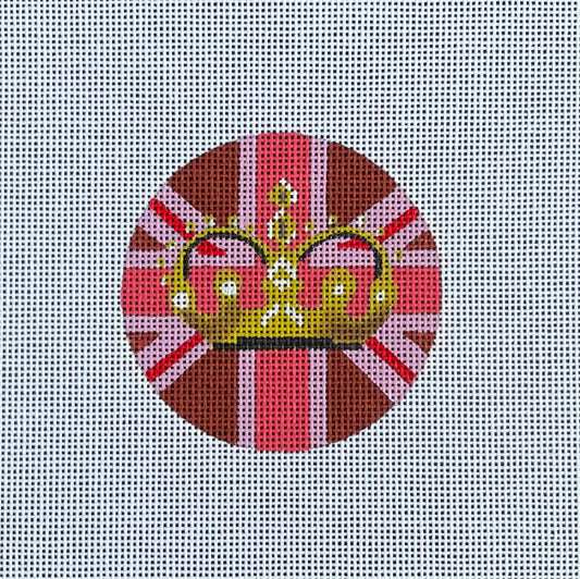 Pink British Flag with Crown  IN343