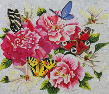 Peonies/Butterflies 13M  FF169