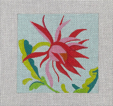 Red Stylized Flower  IN220