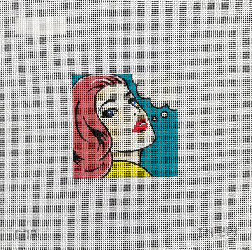 Girl with Text Bubble  IN214