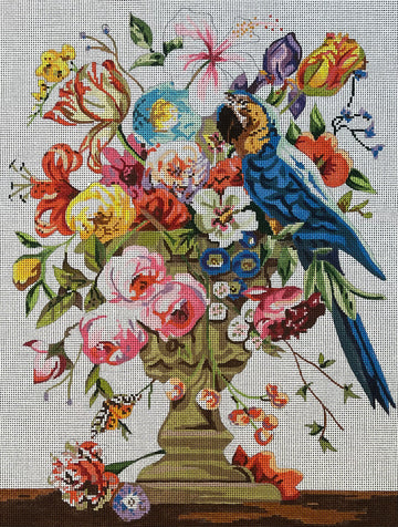 Parrot/Floral-Floral And Fruit Designs  FF183