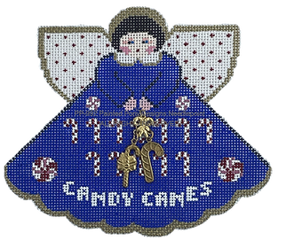 Angel with Charms: Candy Cane (Royal Blue) PP992