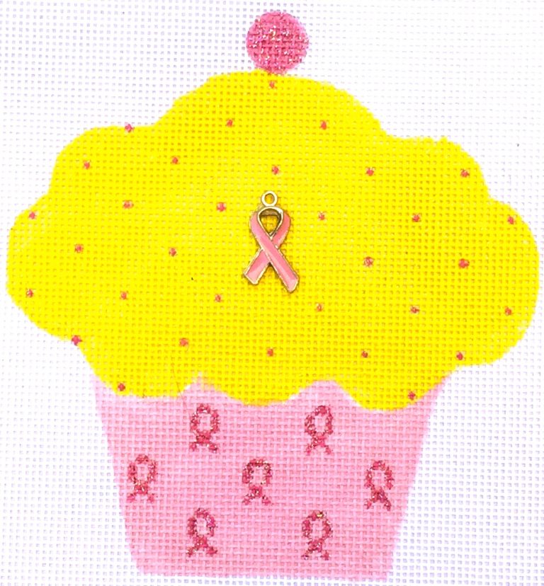 Pink Ribbon Cupcake Yellow HB-710