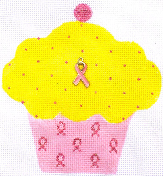Pink Ribbon Cupcake Yellow HB-710