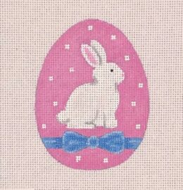 Sweet Bunny w/Ribbon Flat Egg  EE05