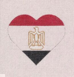 Egyptian Flag Heart  HT36