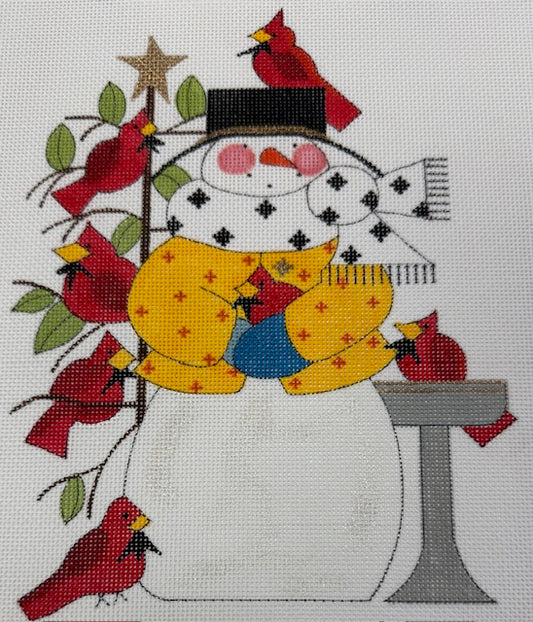 Cardinal Snowman 2564