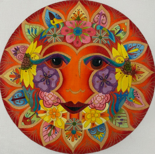Sun and Moon with Flowers 1253