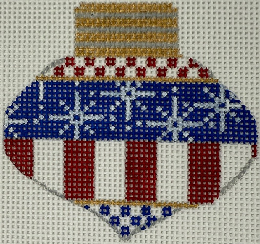 Red, White and Blue Ornament CX139