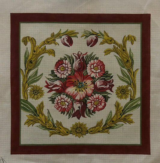 Traditional Red/Pink Floral DJ157