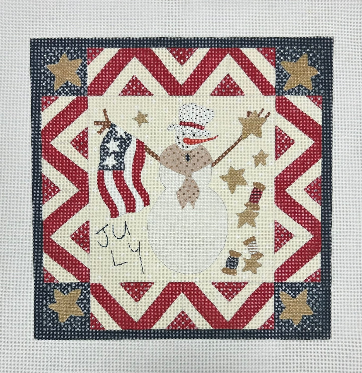 Patriotic Snowman