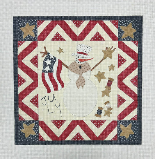 Patriotic Snowman