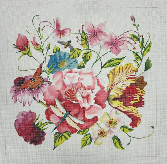 Floral with Dragonfly FF298