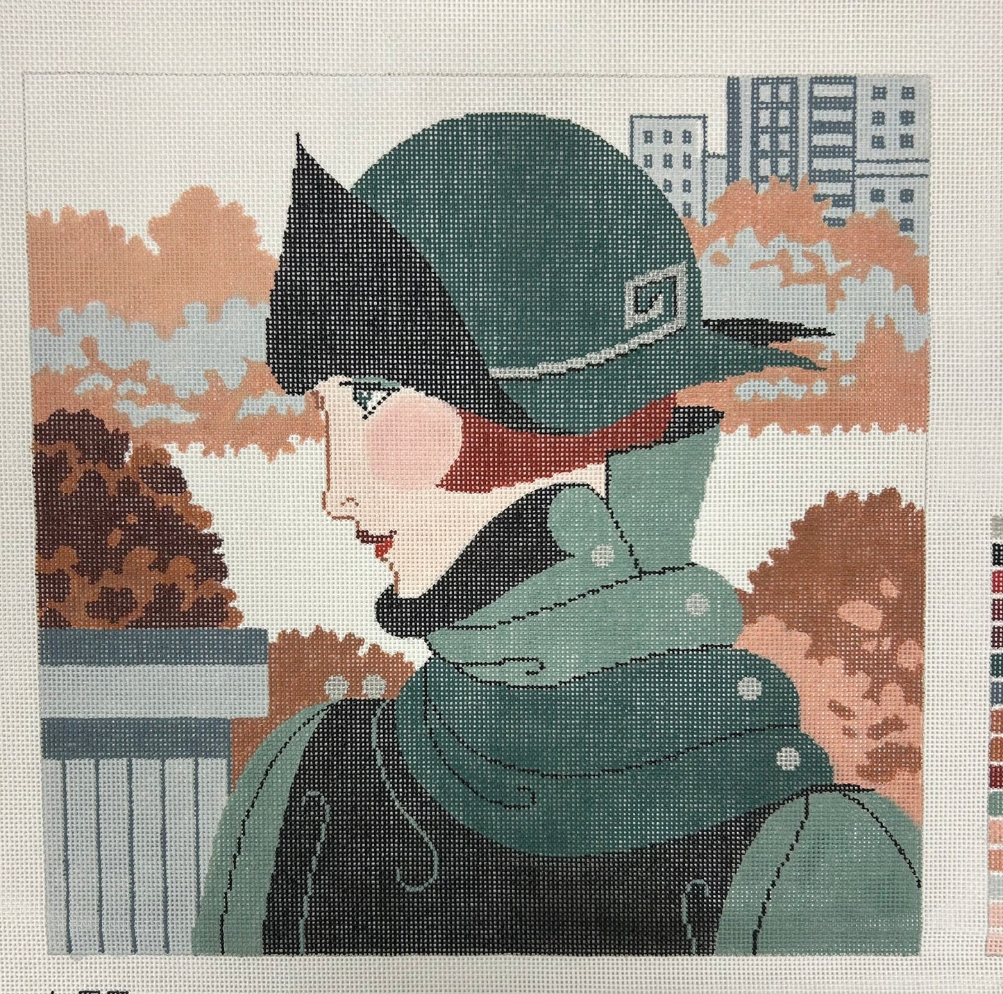 Young Lady in Green WH1101