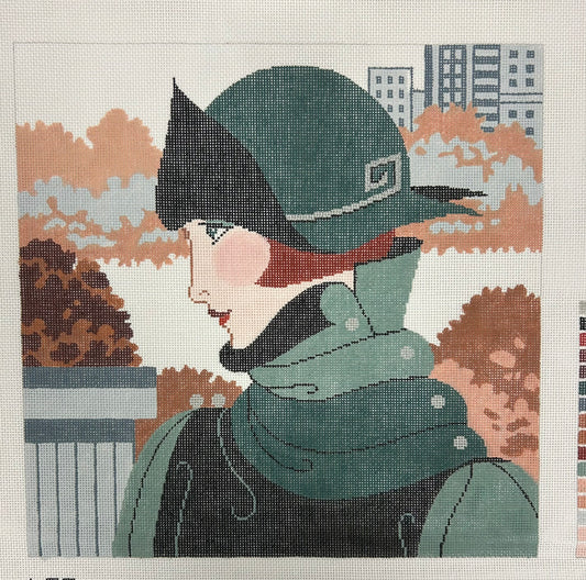 Young Lady in Green WH1101