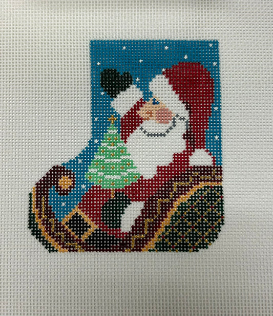 Mini Stocking Santa with Skate SK83