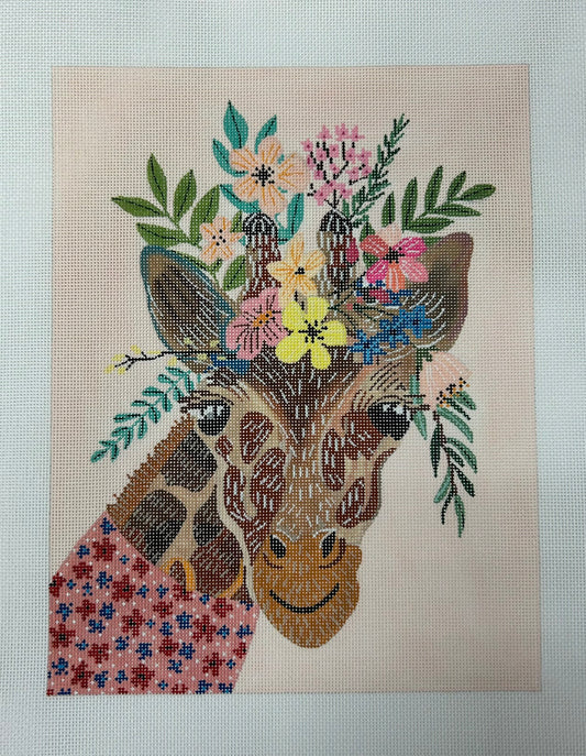 Giraffe in Pink Dress w/ Flowers - MIAC-PL-05