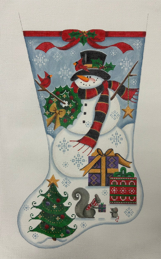 Happy Snowman Stocking 1382B