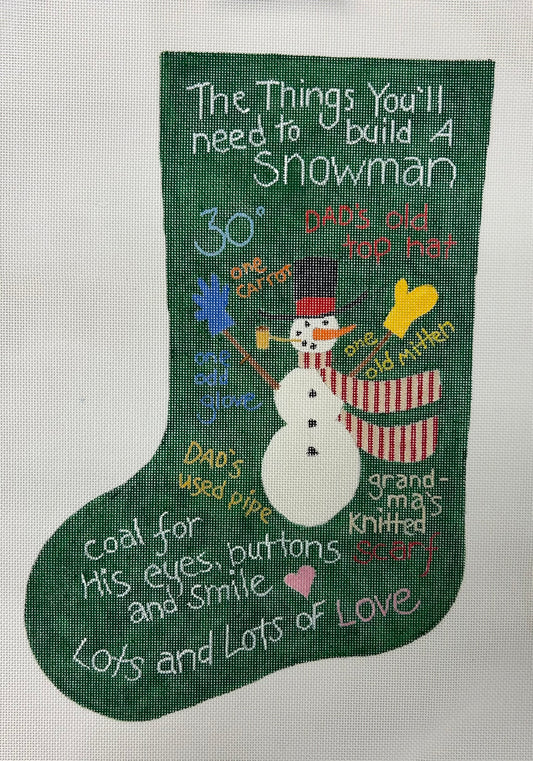 The Things You'll Need to Build a Snowman Stocking (CBoehringer)