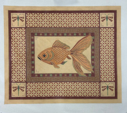 Koi with Dragonfly Corners JP S124