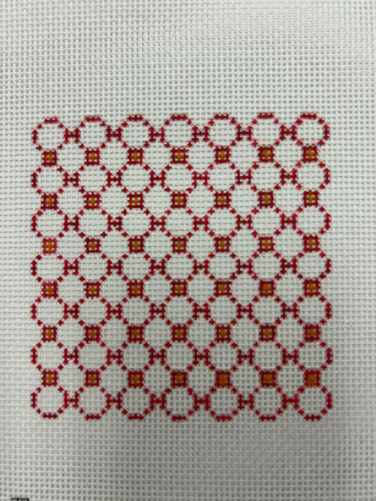 Pink/Orange Trellis I-07