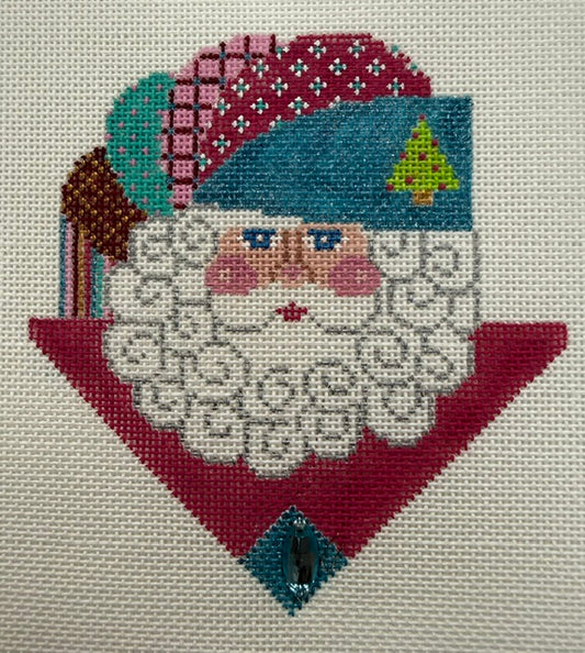 Turquoise Santa Face C38