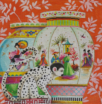 Monkey with Urns (Red)  MC704
