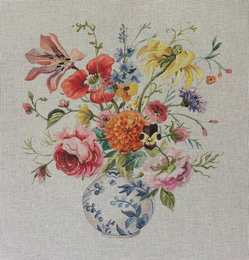 Floral Arrangement In Chinoiserie Vase  FF336