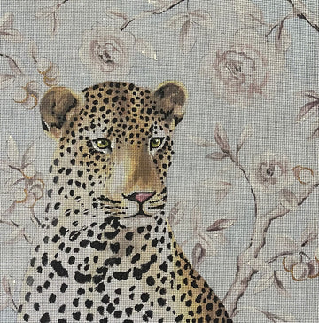 Leopard with Pale Blue Bkgrd   AN523