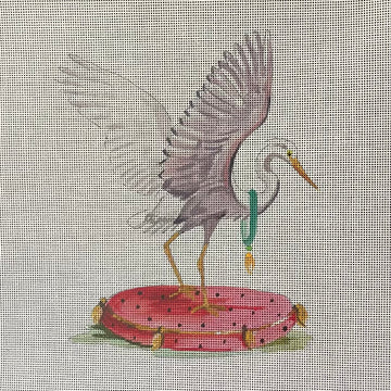 Egret On Cushion  AN497
