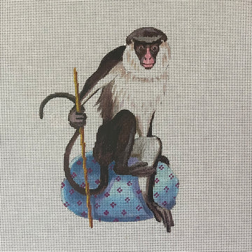 Baboon On Cushion  AN495