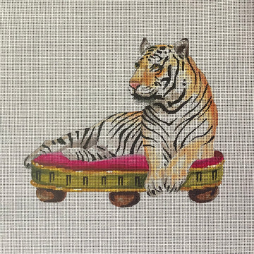 Tiger On Cushion  AN476