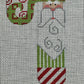 Santa Red Squares Candy Cane CH22