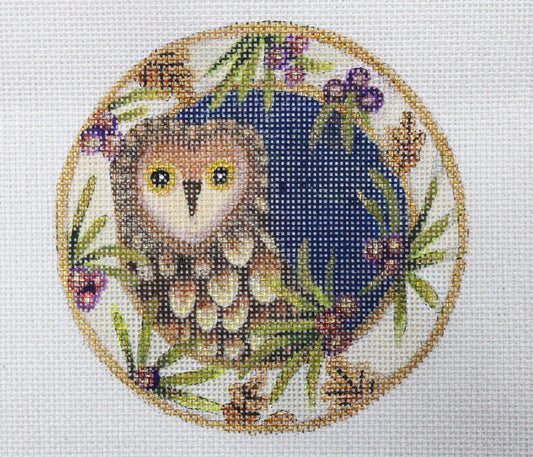 Xmas Coaster Ornament- Owl  JG-197