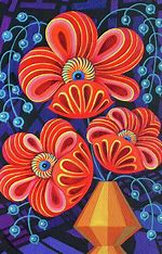 Red Flowers through Cynthia Thomas JTS-19