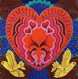 Heart - Red with Birds JTS-29-18