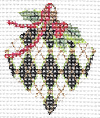 Jet Harlequin Heart  KC-KAH42-18