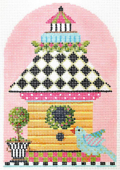 Yellow Clapboard Birdhouse  KC-KBH02-18