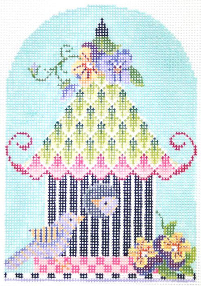 Pansy Pagoda Birdhouse  KC-KBH05-18