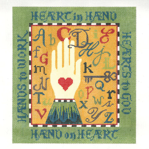 Heart In Hand Sampler  KC-KCA48-18