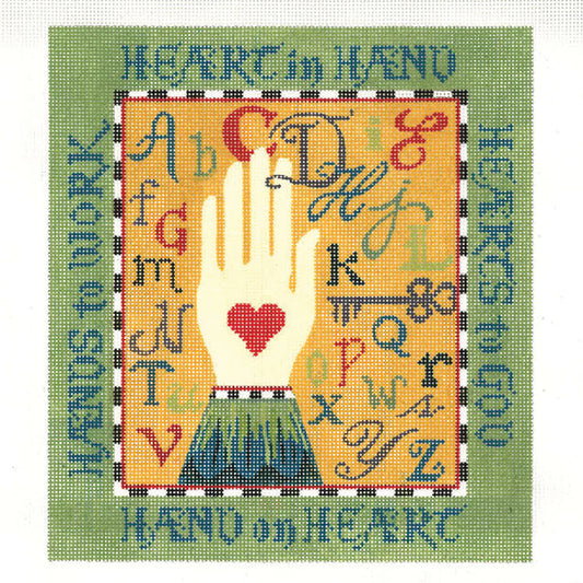 Heart In Hand Sampler  KC-KCA48-18