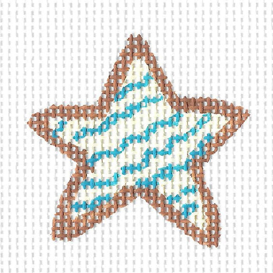 Blue Squiggle Star Cookie  KC-KCA8019
