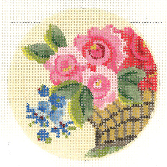 Victoria Rose Basket Round  KC-KCBJ17