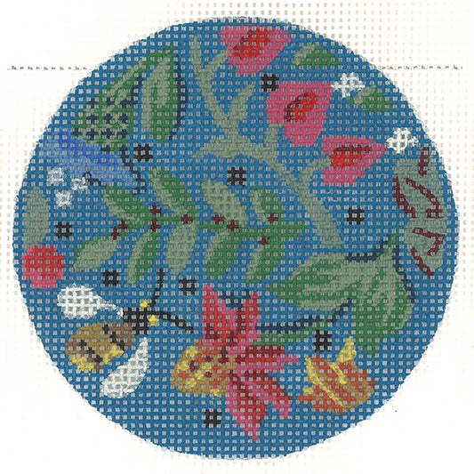 Folk Art Flowers Round  KC-KCBJ18