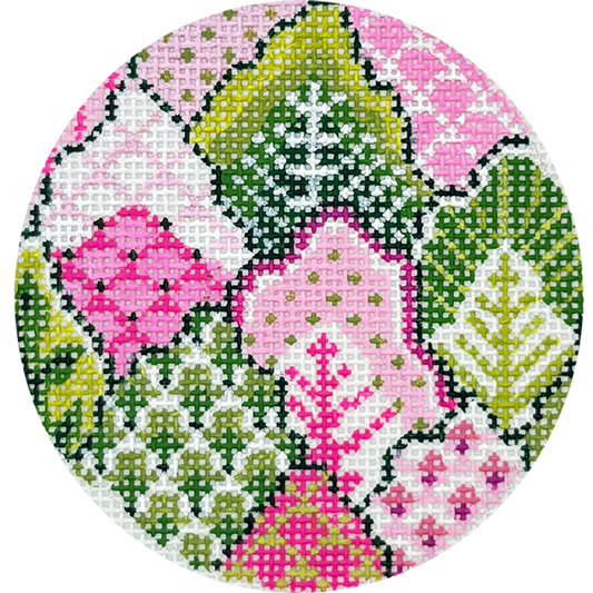 Pink & Green Turkish Leaf  KC-KCBJ26